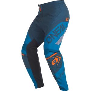 Pantaloni motocross O'Neal Element Factor albastru-portocaliu