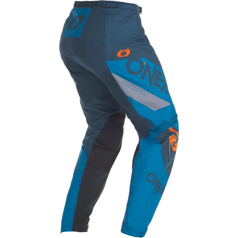 Pantaloni motocross O'Neal Element Factor albastru-portocaliu