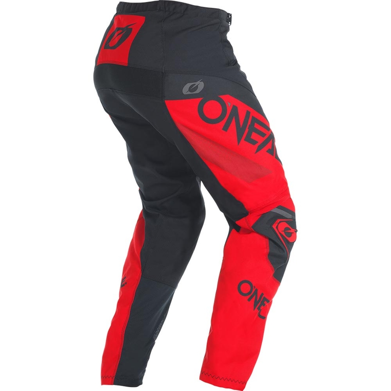 Pantaloni motocross O'Neal Element Factor negru-roșu