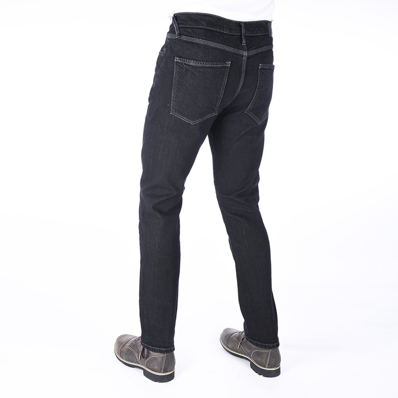 Oxford Original Approved Slim Fit Black Motorcycle Jeans pentru motociclete