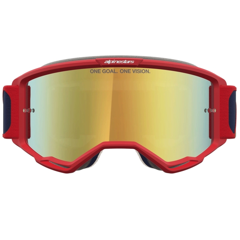 Ochelari motocross Alpinestars Vision 5 Drag roșu-albastru-galben fluo
