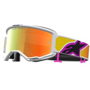 Ochelari motocross Alpinestars Vision 5 Drag portocaliu-roșu
