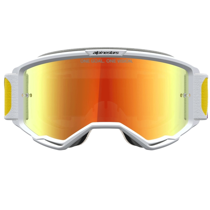 Ochelari motocross Alpinestars Vision 5 Drag portocaliu-roșu