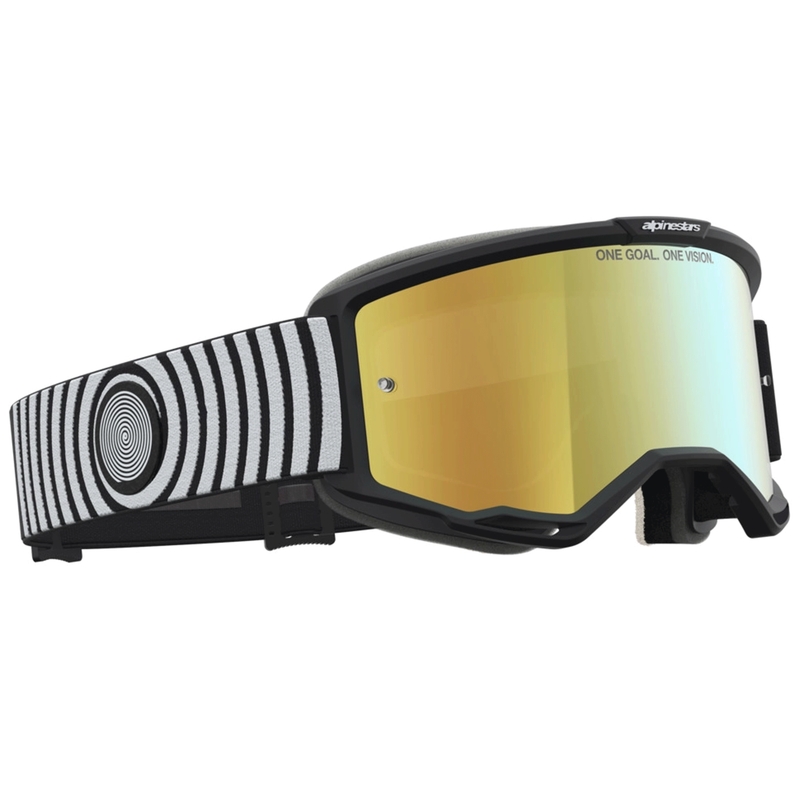 Ochelari motocross Alpinestars Vision 5 Hone negru-alb