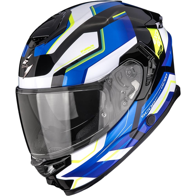 Cască integrală pentru motocicletă Scorpion EXO-GT SP Air Arkon negru-alb-albastru