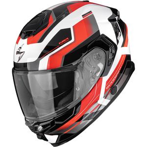 Cască integrală pentru motocicletă Scorpion EXO-GT SP Air Arkon alb-roșu