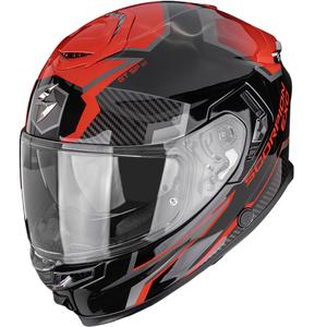 Cască integrală pentru motocicletă Scorpion EXO-GT SP Air Atlas negru-roșu
