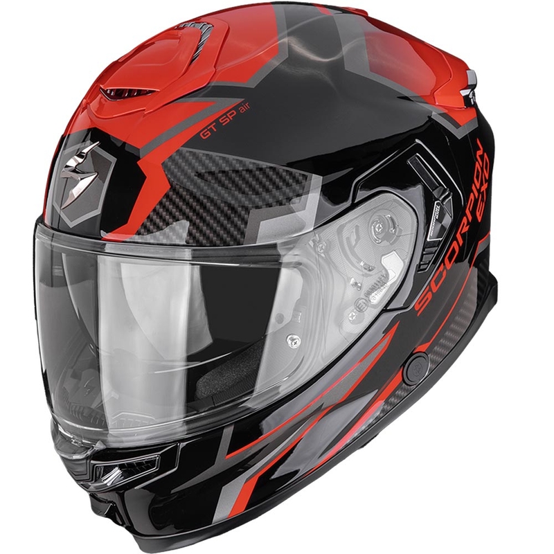 Cască integrală pentru motocicletă Scorpion EXO-GT SP Air Atlas negru-roșu