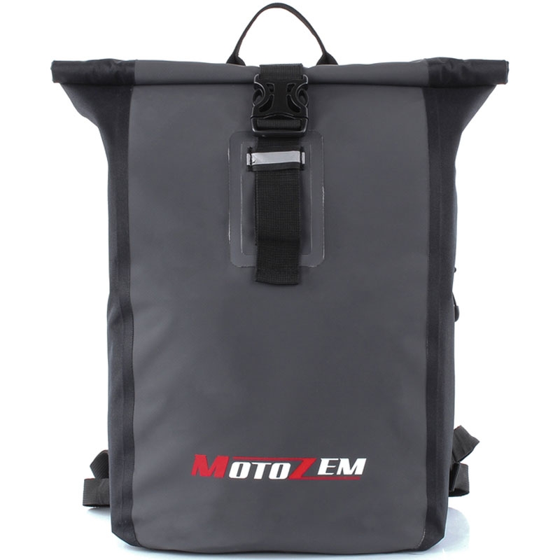 MotoZem rucsac impermeabil negru-gri