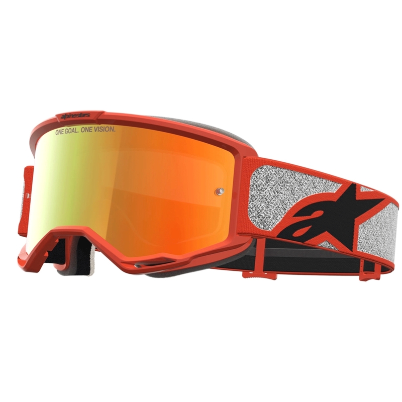Ochelari motocross Alpinestars Vision 5 Rora argintiu-portocaliu