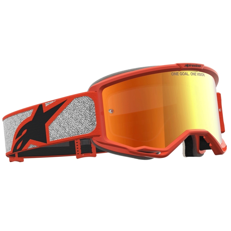 Ochelari motocross Alpinestars Vision 5 Rora argintiu-portocaliu