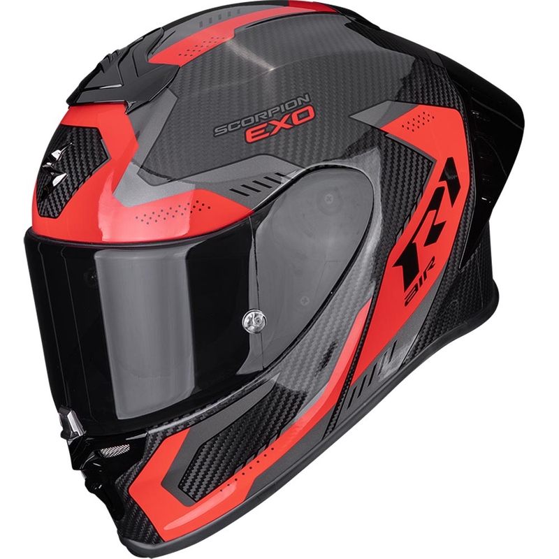 Cască integrală pentru motocicletă Scorpion EXO-R1 EVO II Air Propel negru-roșu