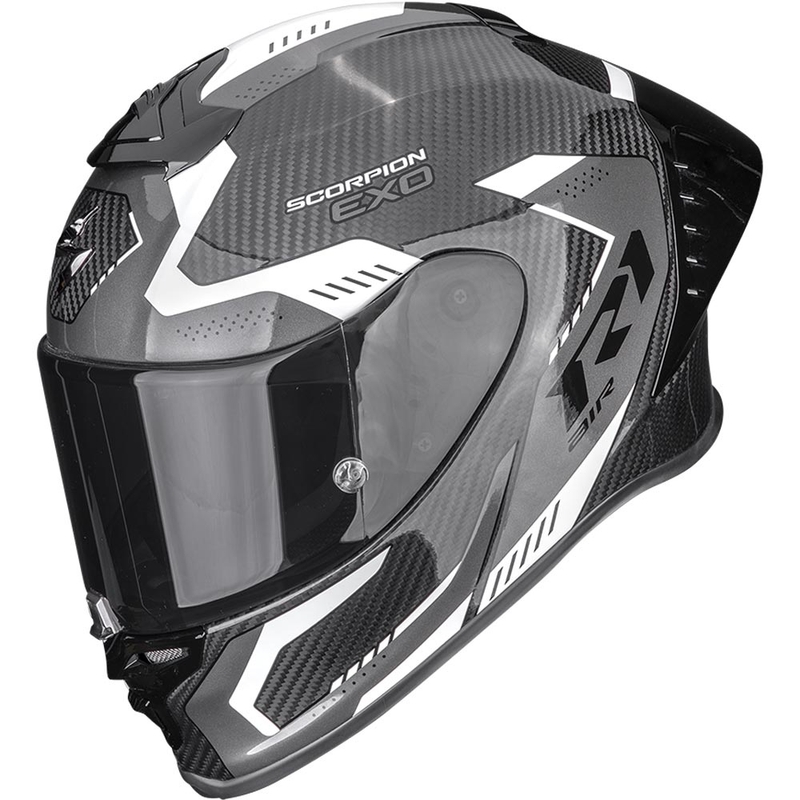 Cască integrală pentru motocicletă Scorpion EXO-R1 EVO II Air Propel, negru-alb