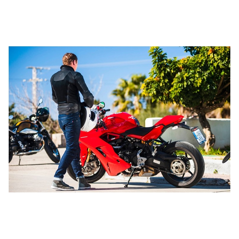 Rebelhorn Rocket Rocket negru jacheta de motociclete lichidare