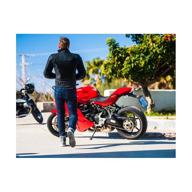 Rebelhorn Rocket Rocket negru jacheta de motociclete lichidare