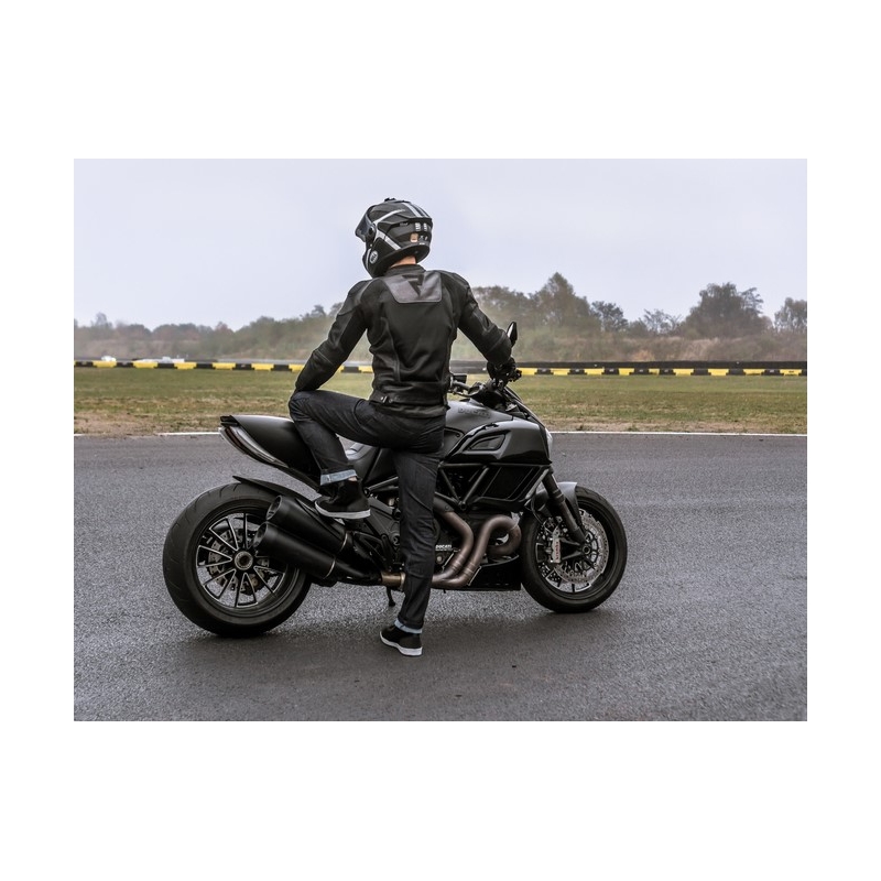 Rebelhorn Rocket Rocket negru jacheta de motociclete lichidare