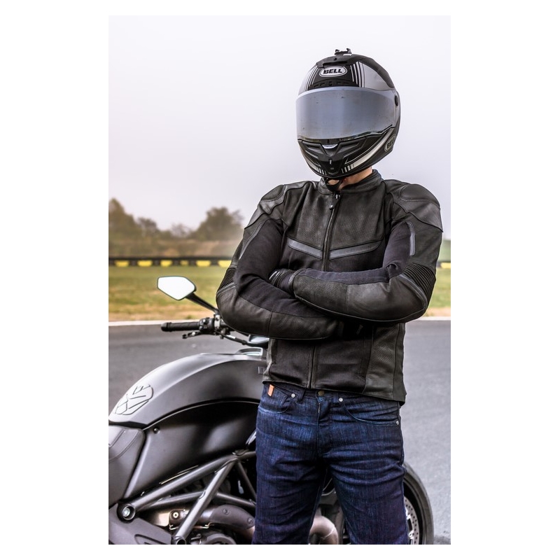Rebelhorn Rocket Rocket negru jacheta de motociclete lichidare