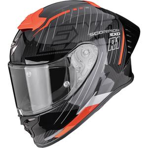 Cască integrală pentru motocicletă Scorpion EXO-R1 EVO II Air Surge negru-roșu