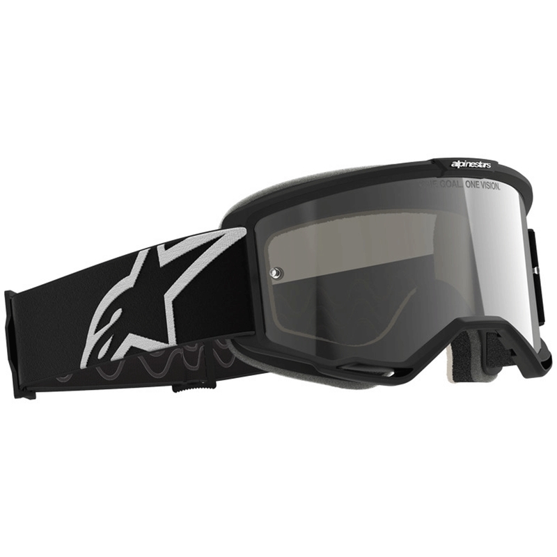 Ochelari motocross Alpinestars Vision 5 Corp 2, negru-alb