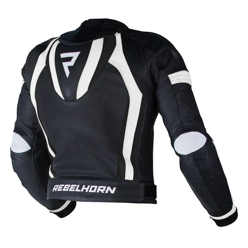 Rebelhorn Piston II PRO negru și alb jacheta de motociclete negru și alb lichidare