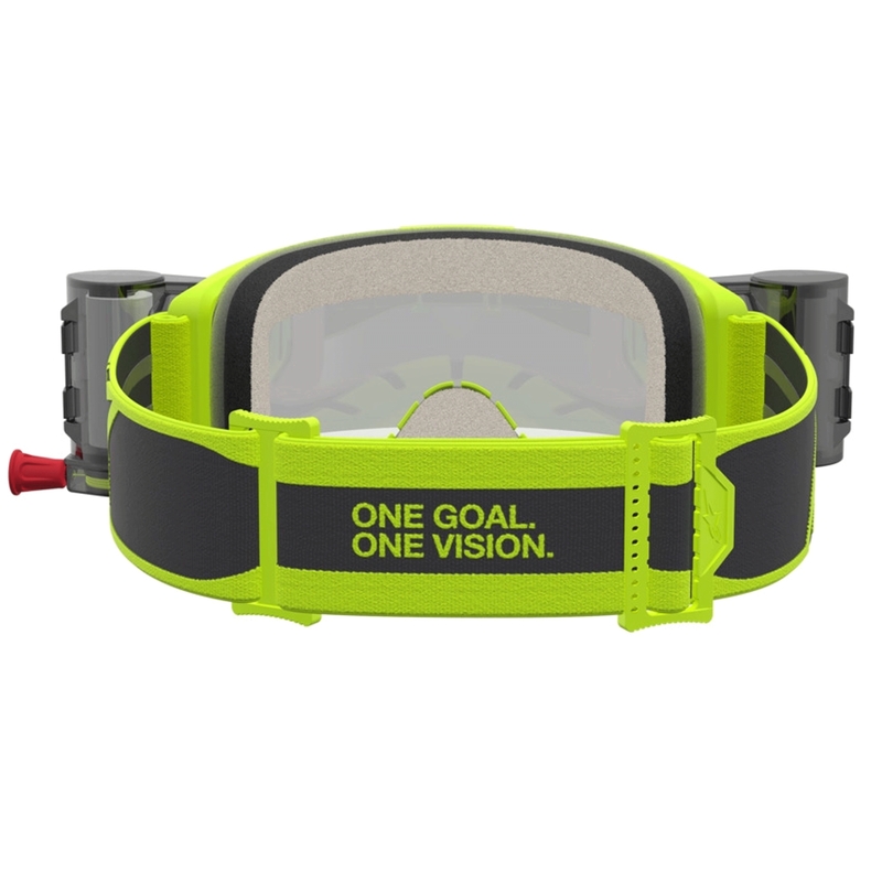 Ochelari de protecție motocross Alpinestars Vision 5 Rora Roll-Off, galben fluo-negru