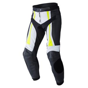 Rebelhorn Piston II PRO negru-alb-alb-fluo galben pantaloni de motociclete lichidare