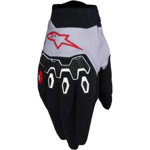 Mănuși motocross Alpinestars Full Bore V2 liliac deschis-negru-roșu