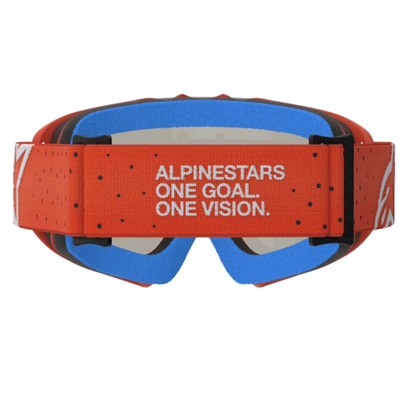 Ochelari de motocross Alpinestars Vision Youth Vesta portocaliu-argintiu pentru copii