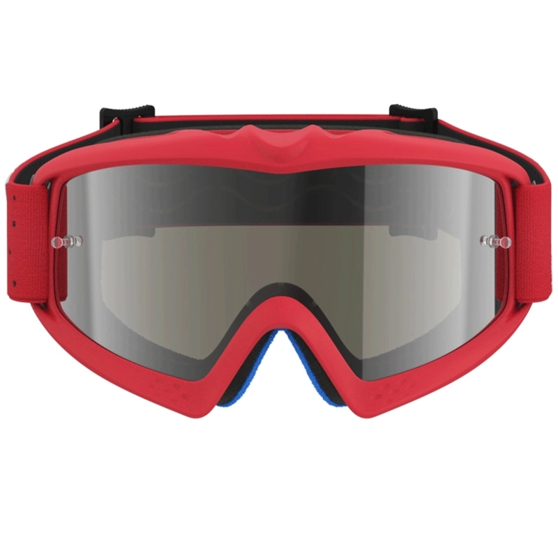 Ochelari de motocross Alpinestars Vision Youth Vesta fluo roșu-crom pentru copii