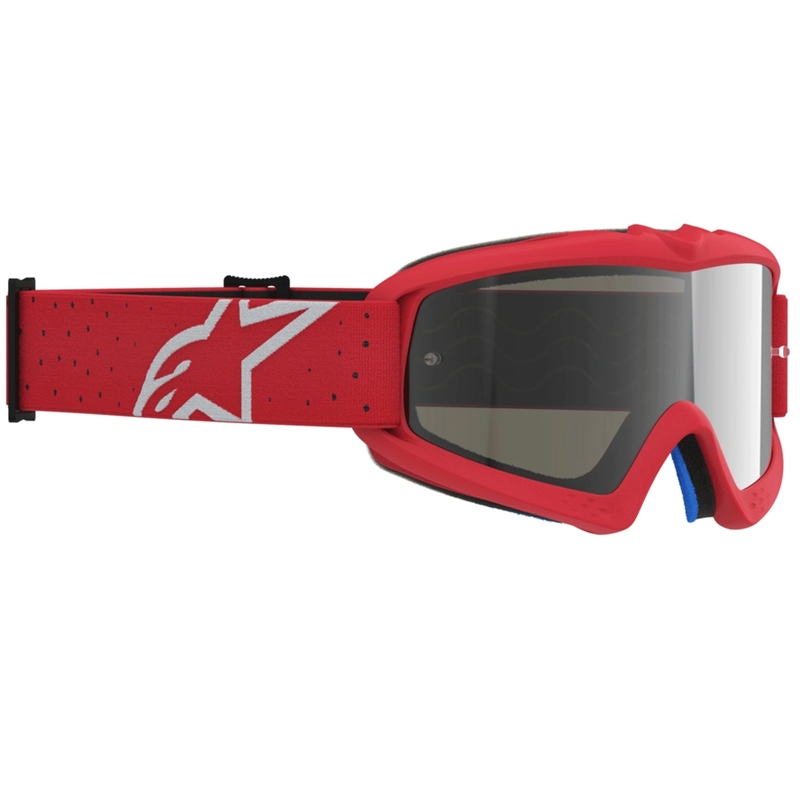 Ochelari de motocross Alpinestars Vision Youth Vesta fluo roșu-crom pentru copii