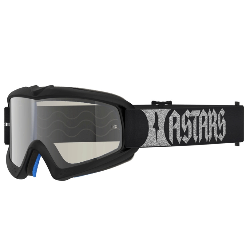 Ochelari de protecție motocross Alpinestars Vision Youth Atrox pentru copii, negru-argintiu