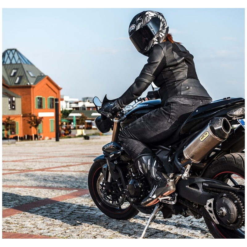 Jacheta de motociclete Rebelhorn Rocket Black pentru femei lichidare