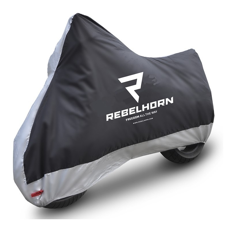 Prelata pentru motociclete Rebelhorn Cover II negru-argintiu