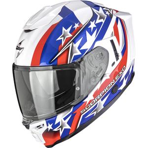 Cască integrală pentru motocicletă Scorpion EXO-1500 Air Etoile alb-albastru-roșu