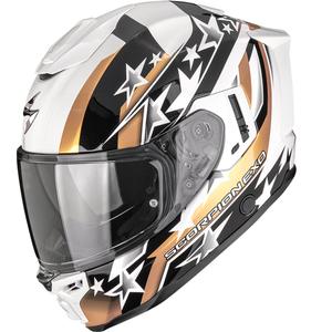 Cască integrală pentru motocicletă Scorpion EXO-1500 Air Etoile alb-negru-auriu