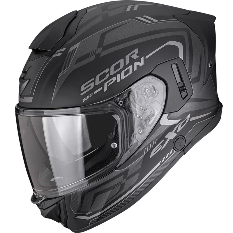 Cască integrală pentru motocicletă Scorpion EXO-530 Air Slope, negru mat-argintiu