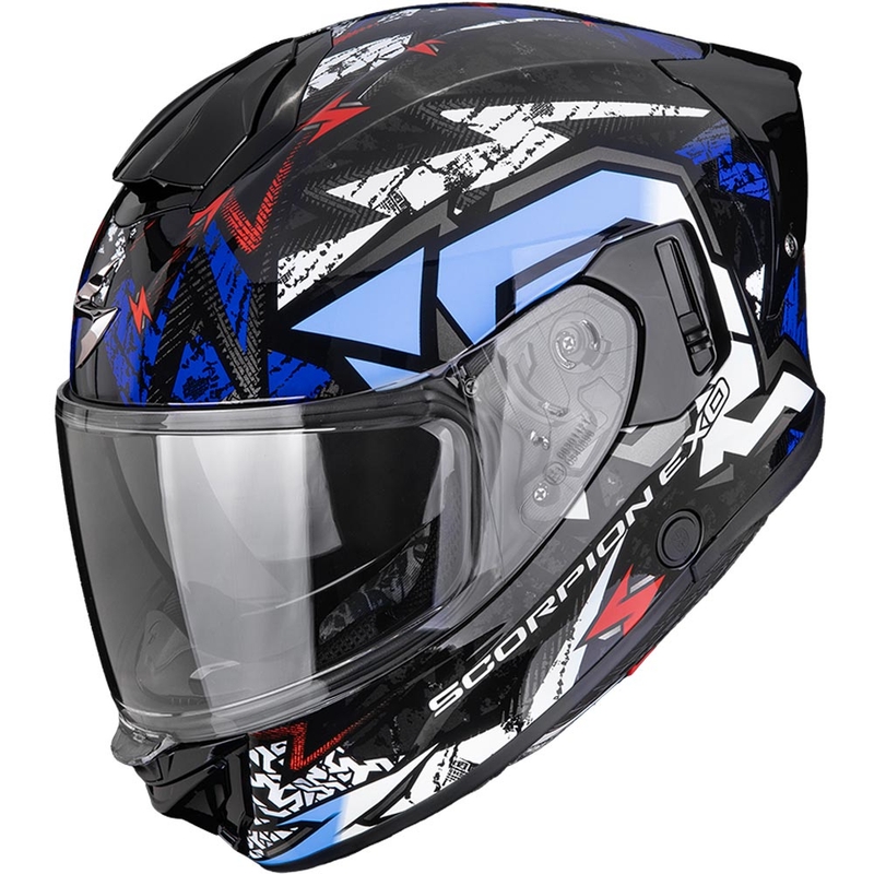 Cască integrală pentru motocicletă Scorpion EXO-530 Air Meteor negru-albastru