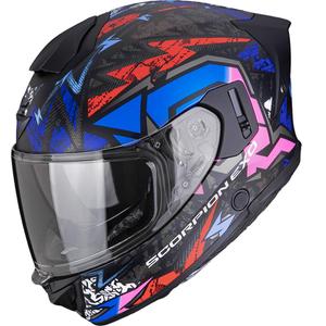 Cască integrală pentru motocicletă Scorpion EXO-530 Air Meteor, negru mat-roz