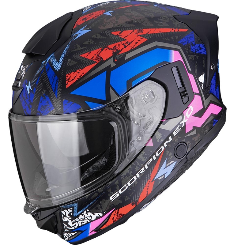 Cască integrală pentru motocicletă Scorpion EXO-530 Air Meteor, negru mat-roz