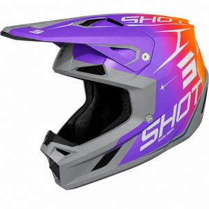 Cască motocross Shot Speed Side violet mat