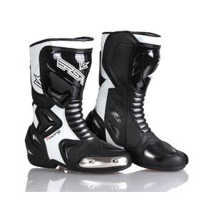 Pantofi moto RSA Racing II alb și negru lichidare