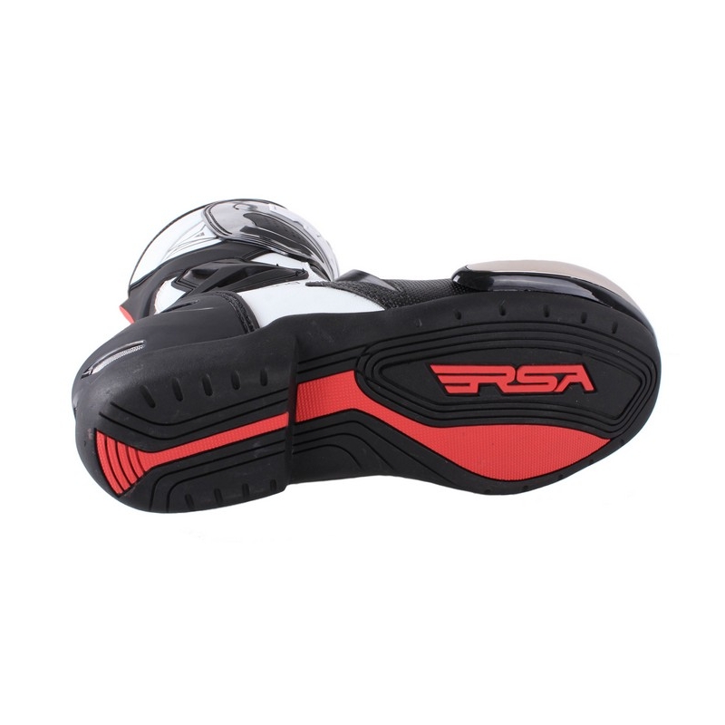 Pantofi moto RSA Racing II alb și negru lichidare