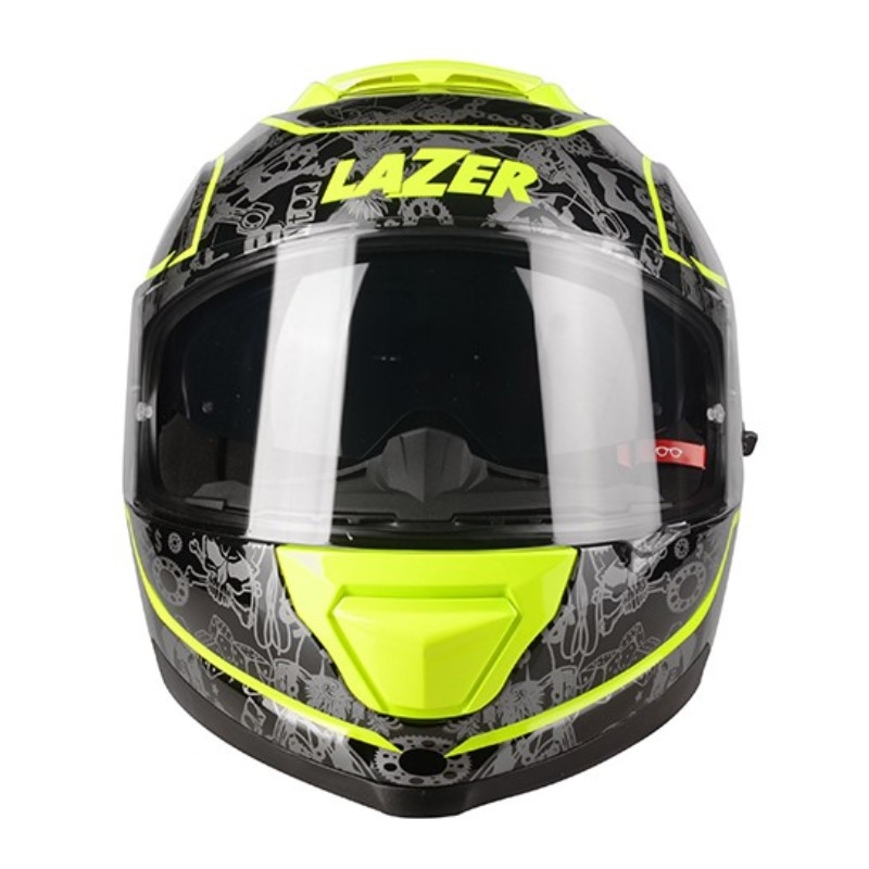 Lazer Rafale SR $13 Original negru-gri-galben-fluo-galben  cască de motocicletă integrală lichidare