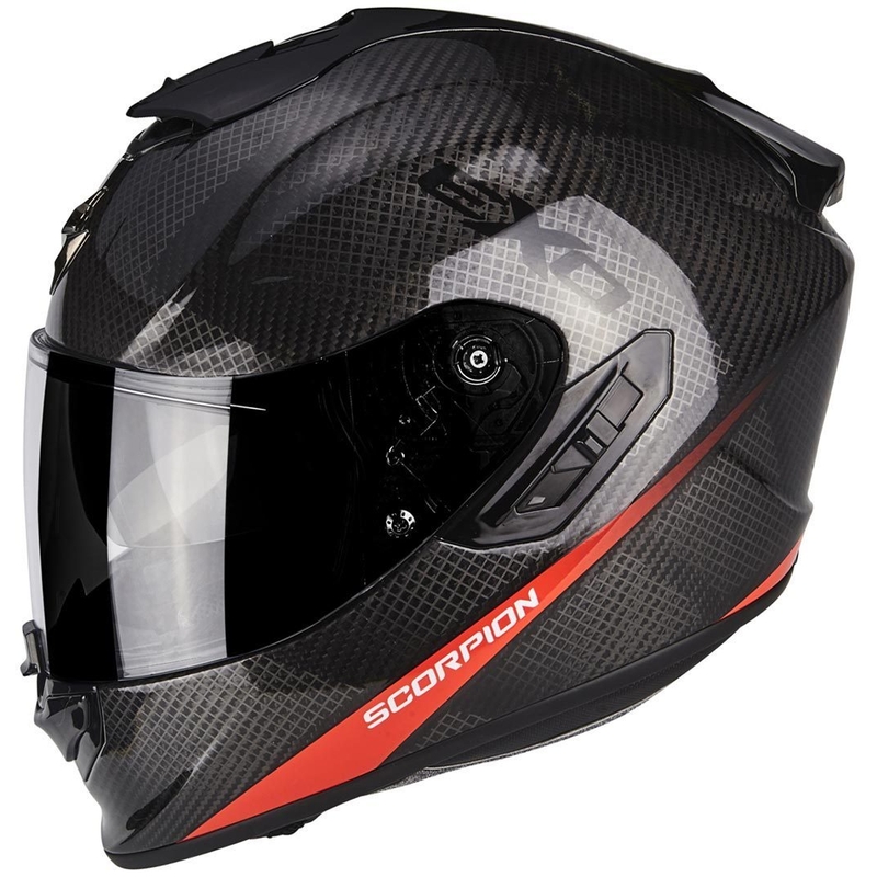 Cască integrală pentru motociclete Scorpion Exo-1400 Air Carbon roșu