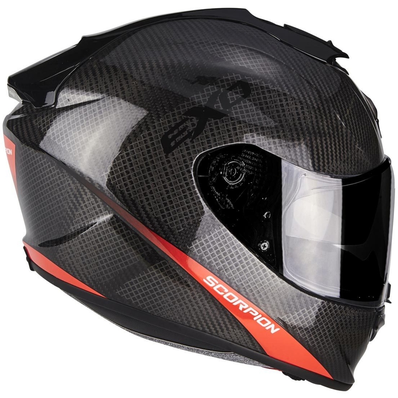Cască integrală pentru motociclete Scorpion Exo-1400 Air Carbon roșu