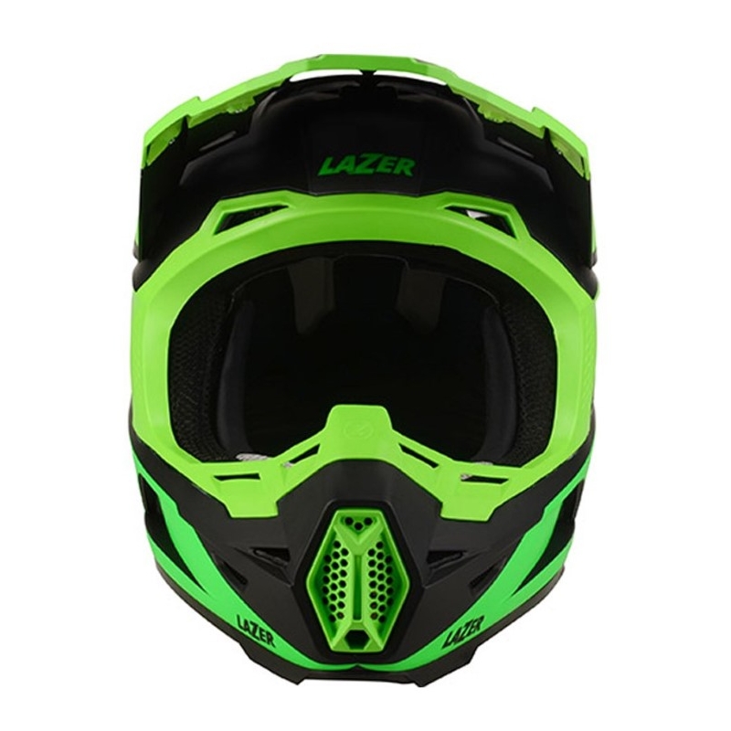 Cască de motocross Lazer X9 Iron negru-fluo verde