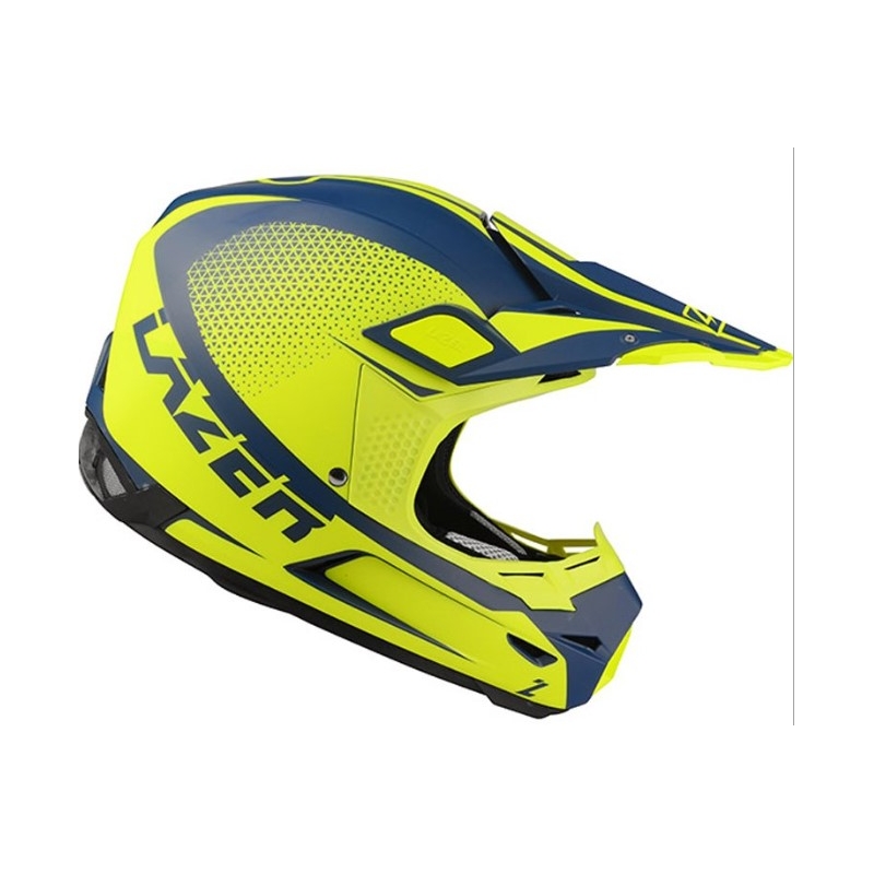 Cască de motocross Lazer X9 Sprocket albastru-fluo galben