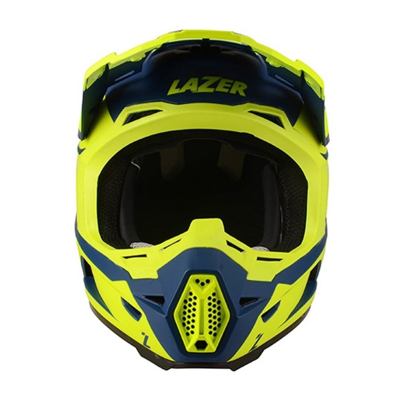 Cască de motocross Lazer X9 Sprocket albastru-fluo galben
