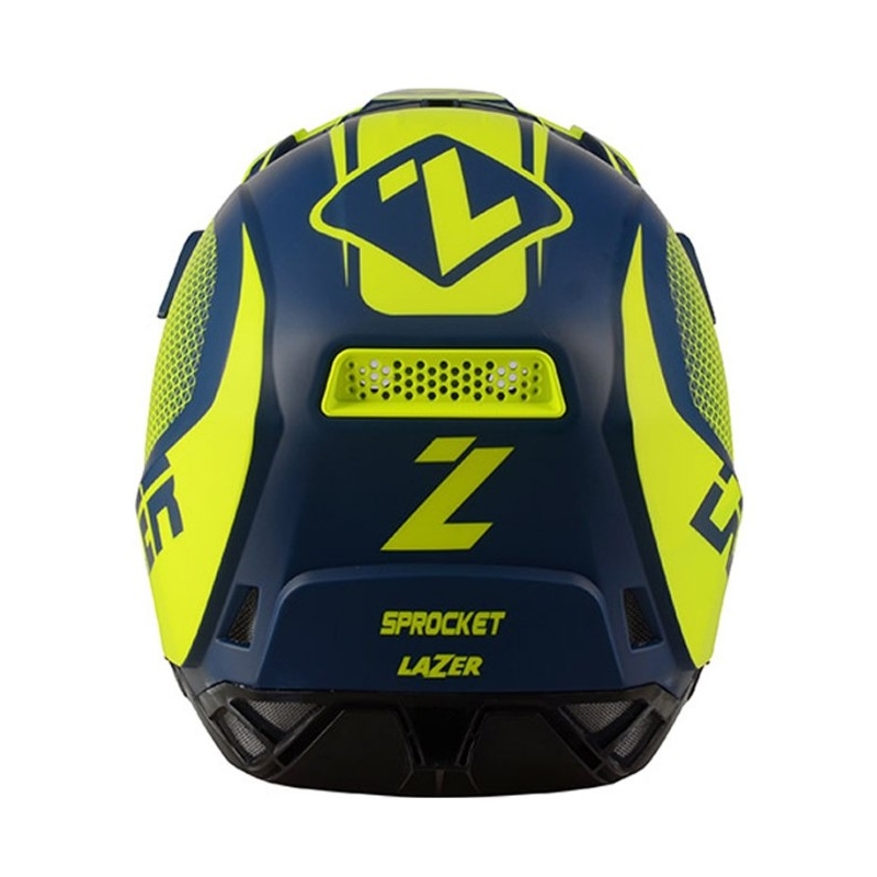 Cască de motocross Lazer X9 Sprocket albastru-fluo galben