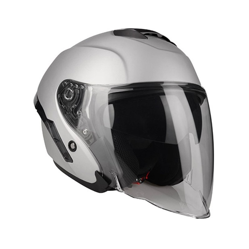 Lazer Tango S Z-Line cască de motocicletă deschisă argintiu mat